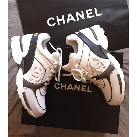 basket chanel blanche femme|basket chanel femme.